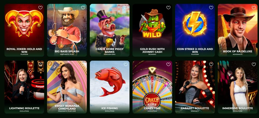 Giochi disponibili su Casinacho Casino Italia — slot live jackpot